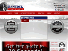 Tablet Screenshot of hancocktireriverview.com